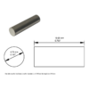 Alnico V Rod Magnet For Guitar Pickups - D4.75x19.89mm(0.187"x0.783"), No Bevel(flat top)