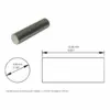 Alnico V Rod Magnet For Guitar Pickups - D4.95x13.49mm(0.195"x0.531"), No Bevel(flat top)